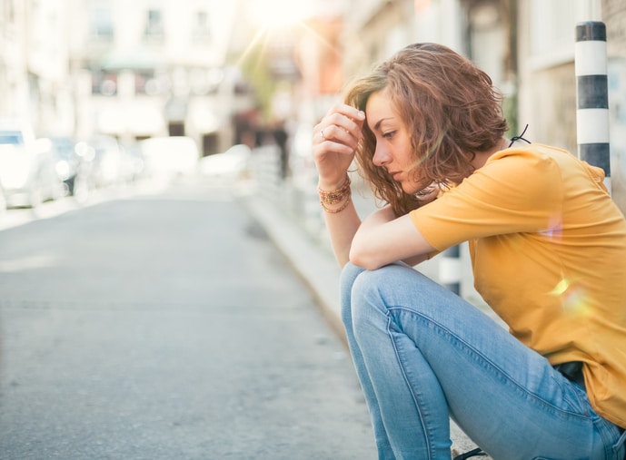 Woman Crouching